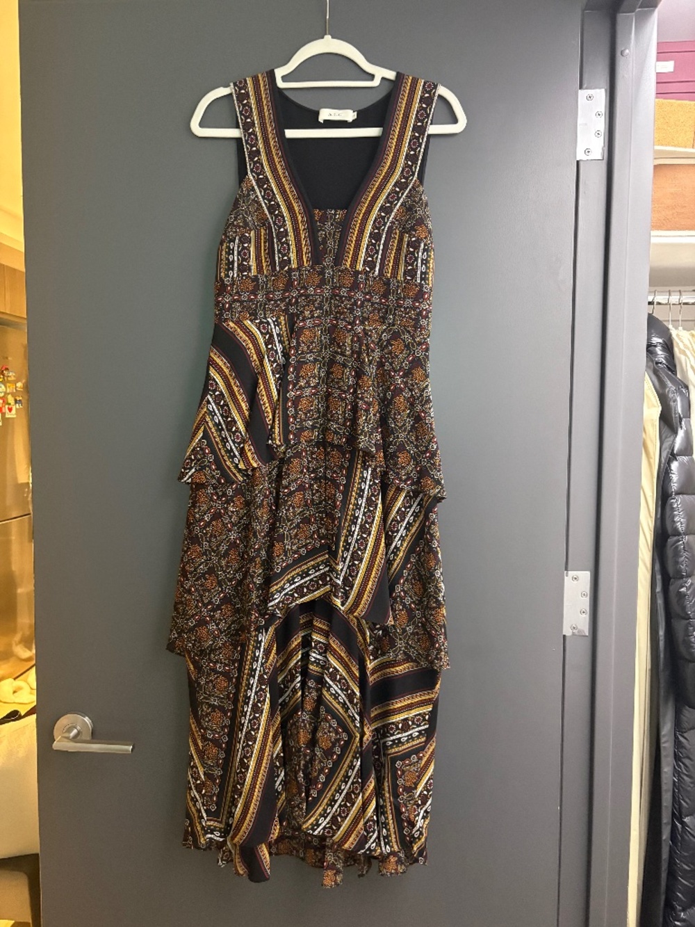A.L.C. 100% Silk Long dress . Size 8